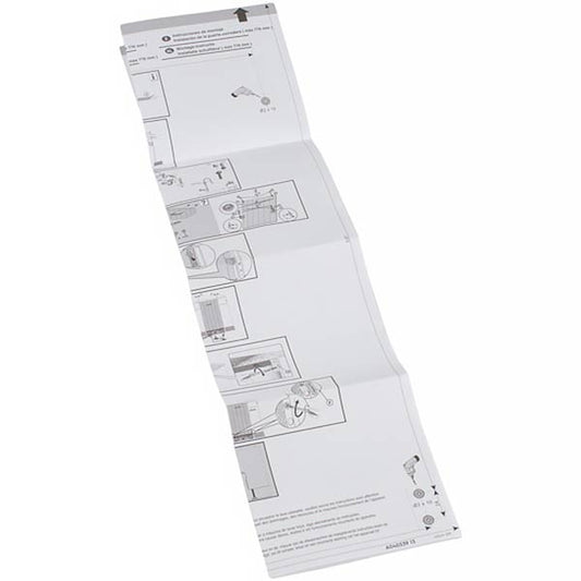 Electrolux 140040339131 Dishwasher Door Mounting Template