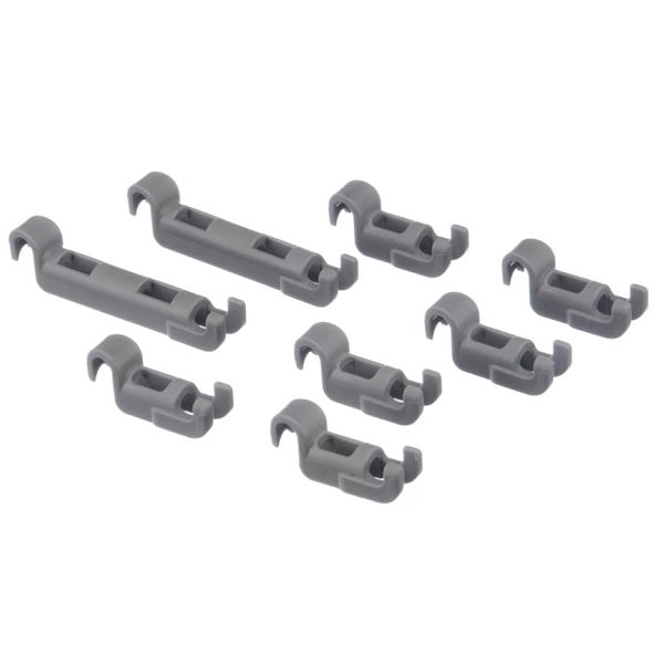 Bosch Dishwasher ClipFor flip tines lower rack 00611472 (6 + 2 pcs.)