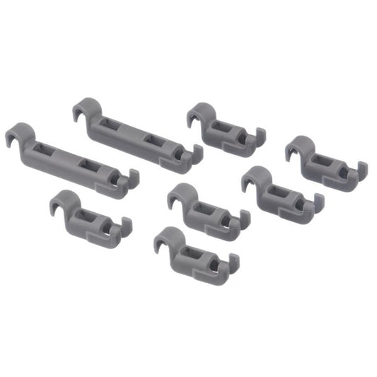 Bosch Dishwasher ClipFor flip tines lower rack 00611472 (6 + 2 pcs.)