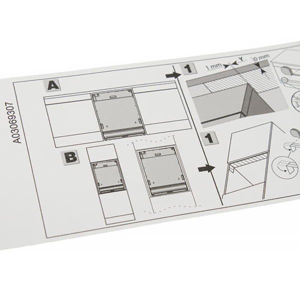 Electrolux 140030693059 Dishwasher Foil (aluminum self-adhesive)