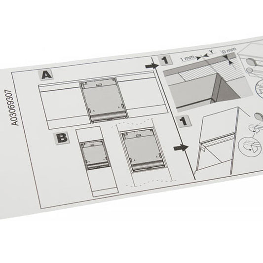 Electrolux 140030693059 Dishwasher Foil (aluminum self-adhesive)