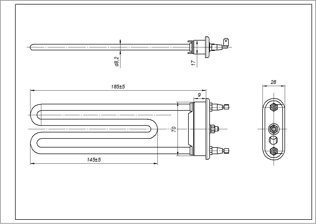 Kawai Washing Machine Heating Element Compatible with Electrolux 1750W 1327372312