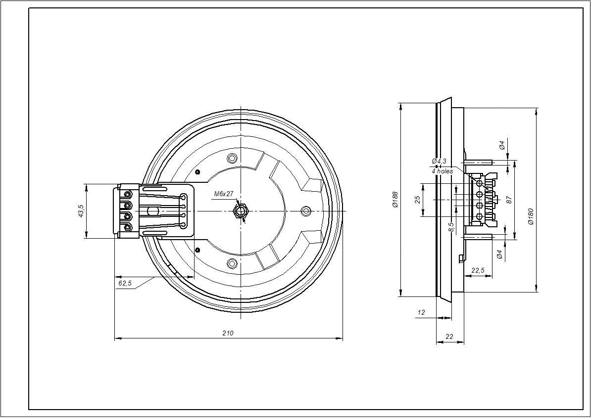 Gorenje 18.18453.002 Hotplate Element 1500W