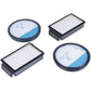 Vacuum Cleaner Filter Set HEPA 2pcs + Micro 2pcs Compatible with Rowenta