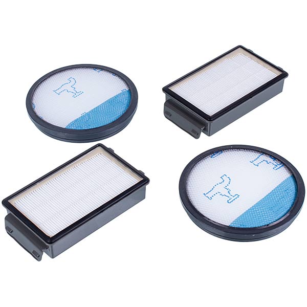 Vacuum Cleaner Filter Set HEPA 2pcs + Micro 2pcs Compatible with Rowenta