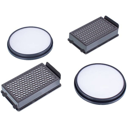 Vacuum Cleaner Filter Set HEPA 2pcs + Micro 2pcs Compatible with Rowenta