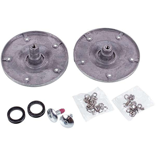 Drum Flange (support) + clumping for Vertical Washing Machine Compatible with Whirlpool 480110100802 (2 pcs)