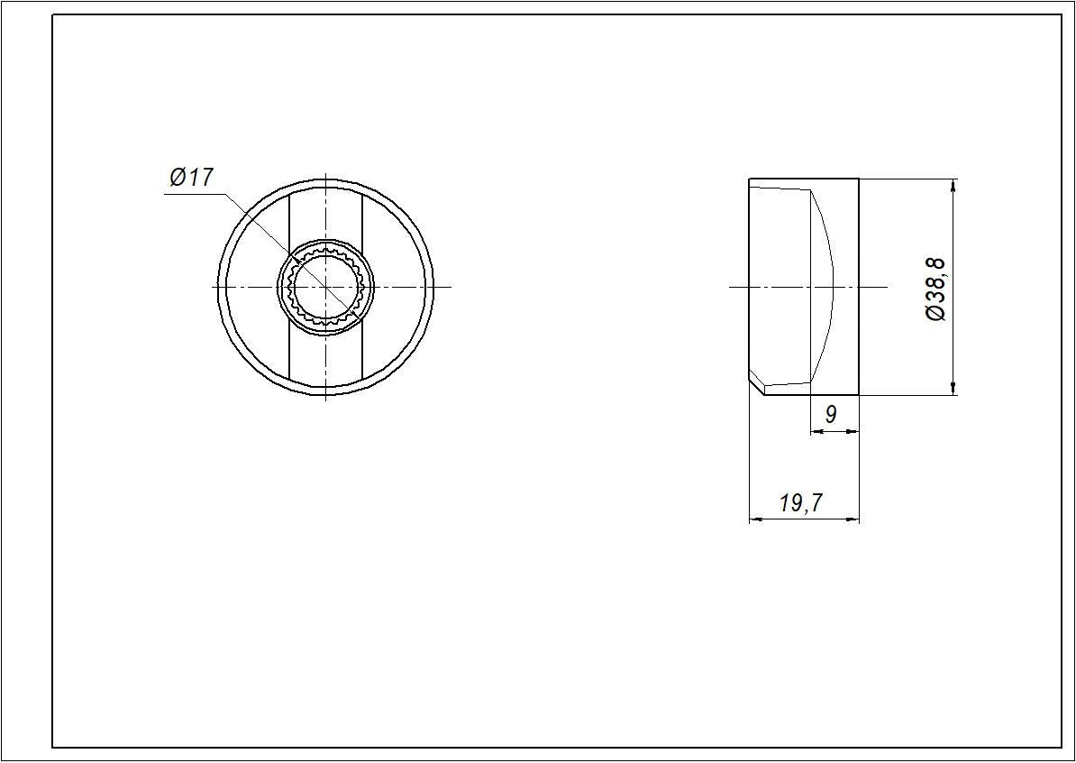 Cooker Universal Control Knob COK751UN