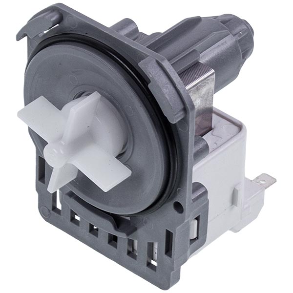 Pump (Drain Pump) for Washing Machine Compatible with Electrolux 4055250551 Hanyu 30 W B20-6A (separate rear contacts; with 3 latches)
