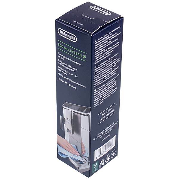 Coffee Machine Milk System Cleaner DeLonghi 5513281861 DLSC550 Eco MultiClean 250ml