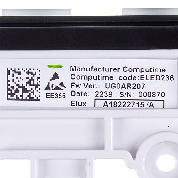 Electrolux 140182227151 Dishwasher User Interface Board