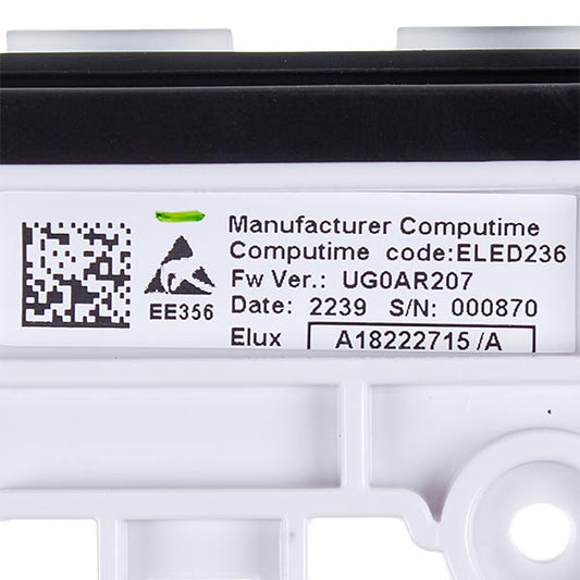 Electrolux 140182227151 Dishwasher User Interface Board