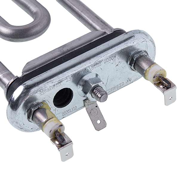 Heating Element for Washing Machine Compatible with Gorenje 222648 TPO 200-SG-2000 Heatwell L=200 mm 2000 W