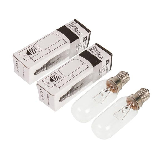 Cooker Hood Lamp 230V 40W E14. Pack of 2 Compatible with Whirlpool 484000000985