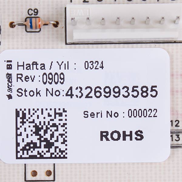 Beko 4326993585 Refrigerator PCB