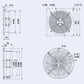 Axial Fan Weiguang YWF4E-250-S-92/25-G 220V 1380rpm 730 m3/h