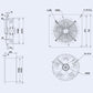 Axial Fan Weiguang YWF4D-550-S-137/50-G 380V 1300rpm 8720 m3/h