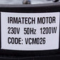 Universal VCM026 IRMATECH MOTOR Vacuum Cleaner Motor 1200W