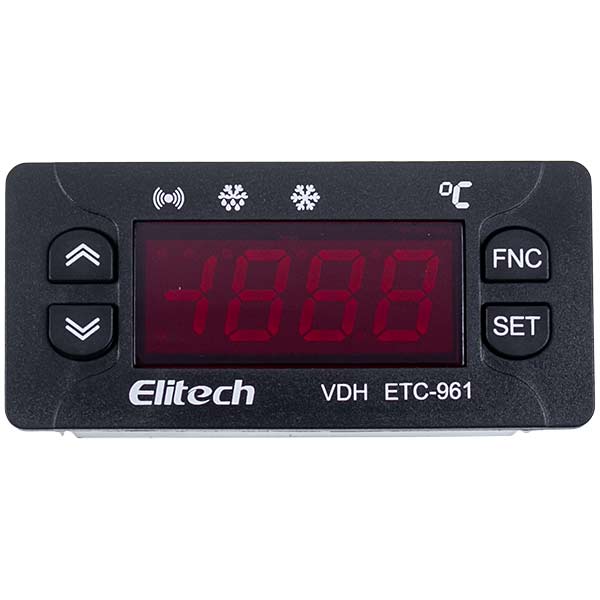 Controller Elitech ETC-961 (microprocessor 1 sensor) 220V 8A