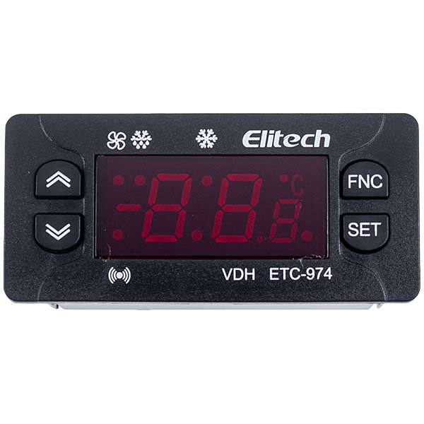 Controller Elitech ETC-974 (microprocessor 2 sensors) 220V 8A