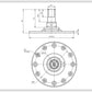 Washing Machine Drum Support (for 6203 bearing) Compatible with Electrolux, Zanussi