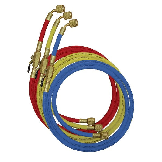 Charging hose set with fitting and valve Mastercool 90262-60-E (150cm, 1/4"SAE)