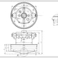 Vacuum Cleaner Motor KW41181VCM Koolwen 1600W D=134/84mm H=35/108mm