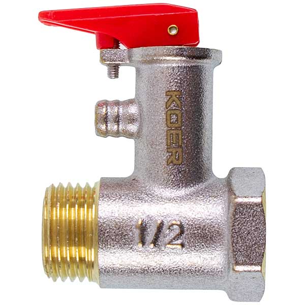 Safety Valve for Water Heater Koer 104292 KR.1040 - 1/2'' 8BAR (universal)
