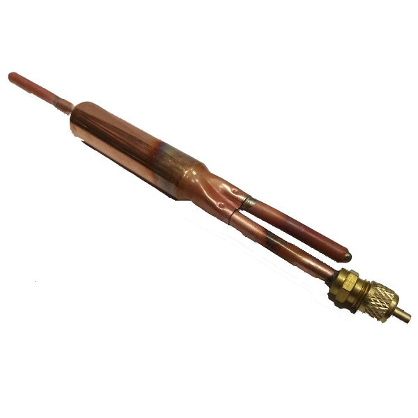 Dehydrating Copper Filter 15g with two outputs (6.0/6.0mm) and Schrader valve