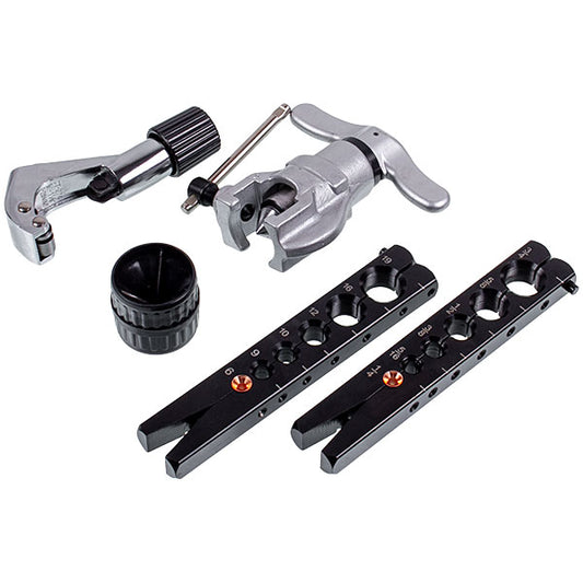 Flating Tool Kit CT-808 F (inch-metric) + Reamer and PipeCutter D=1/4” – 3/4”