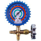 Manometric manifold 1-valve CT-466G (R-404 R-22 R-134 R-407)