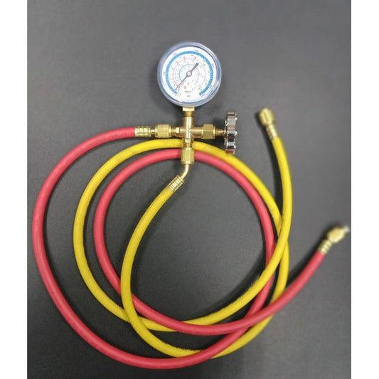Manometric manifold 1-valve WJ-466G (R-32 R-410 R-134 R-407)