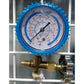 Manometric manifold 1-valve WJ-466G (R-32 R-410 R-134 R-407) + hoses 2pcs