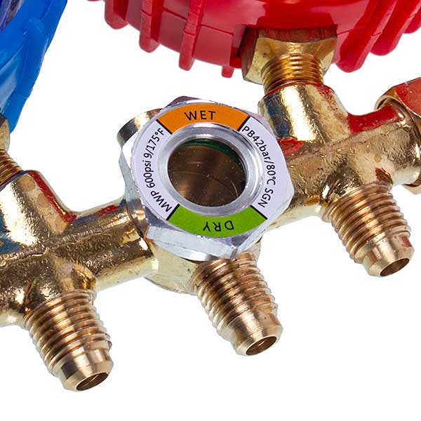 Manometric manifold 2-valves XM-R560G R-22 (R-12 R-502) + hoses 3pcs