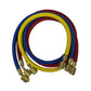 Set of filling hoses B336-S (3 pcs x900mm 1/4''-1/4'' SAE) for freon R-22 R-134 R-502