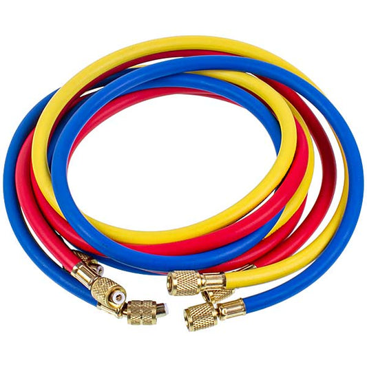 Filling hose set C372-S (3 pcs.x1800mm 1/4''-5/16'' SAE) for Freon R-410