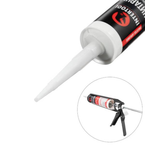 INTERTOOL FS-3031 Silicone Sanitary Sealant 300ml