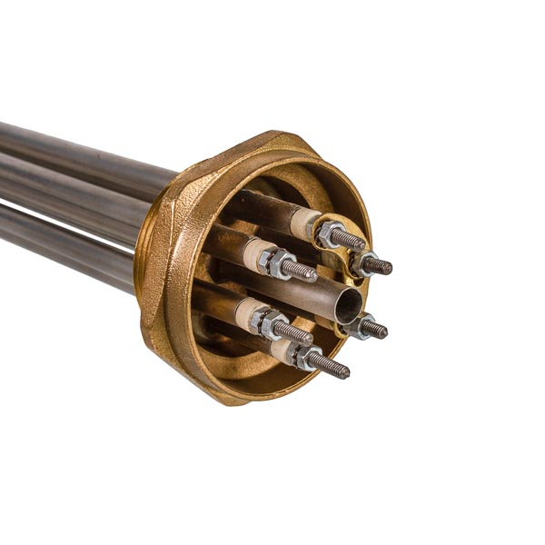 Electric Boiler Block of Heating Elements 10 kW 220-380 V L=385 mm nut 2" FER VDE