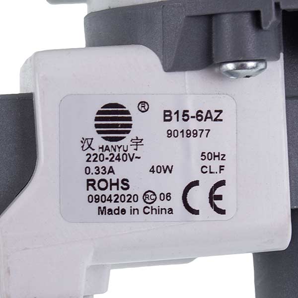 Pump for Washing Machine Compatible with Bosch 00144487 ROHS 40W B15-6AZ