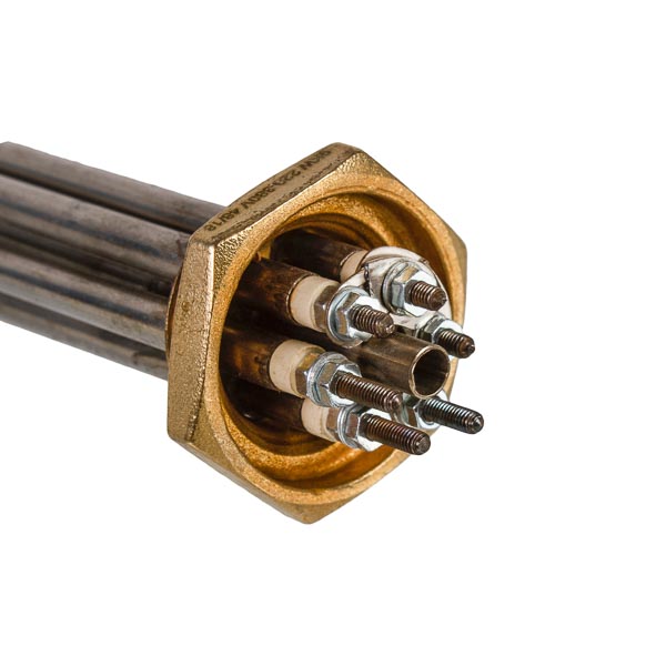 Electric Boiler Block of Heating Elements 9kW 220-380V L=325mm nut 1 1/4"