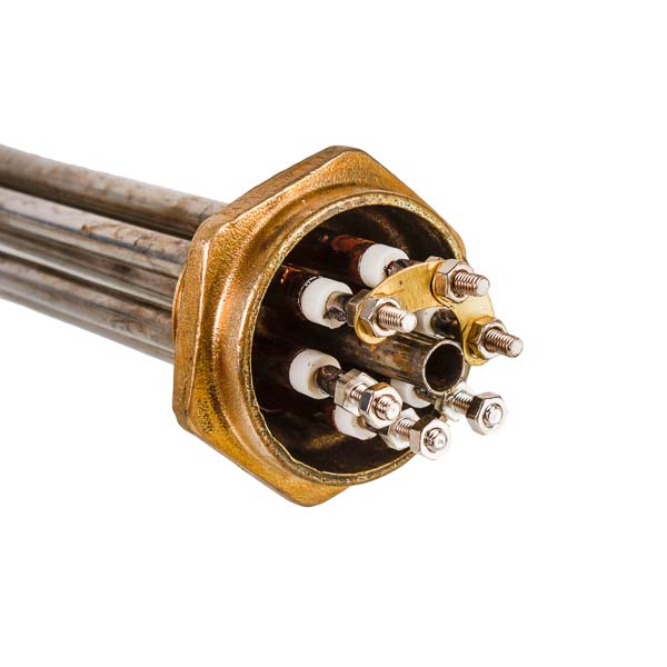 Electric Boiler Block of Heating Elements 9kW 220-380V L=385mm nut 1 1/2" (48mm)