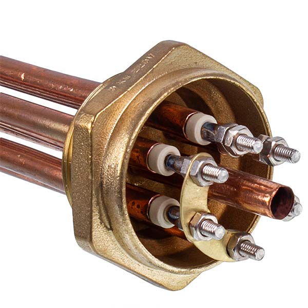 Electric Boiler Block of Heating Elements 9kW 220V L=370mm nut 1 1/2" (48mm) SANAL