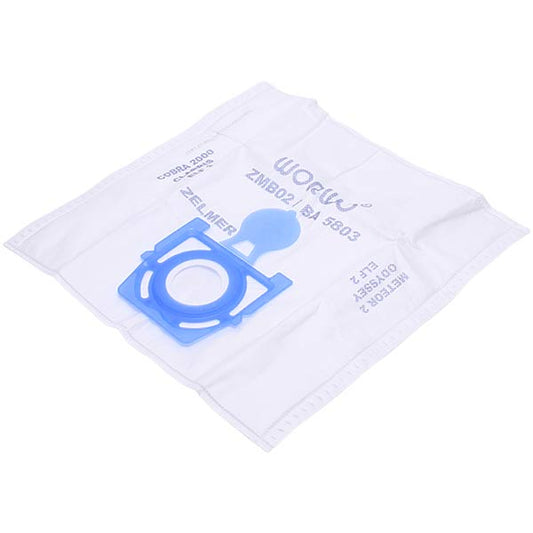 WORWO Vacuum Cleaner Microfiber dust bag set Compatible with Zelmer ZMB02X12K