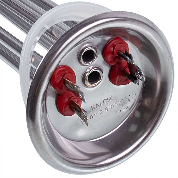 Water Heater Element FERROLI 1500+1000W (stainless steel) L=300mm, flange 92mm (under anode M6)