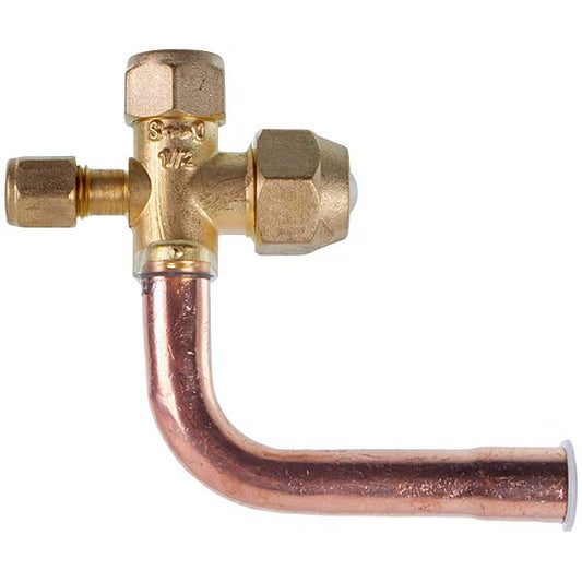 Air Conditioner Service Tap (port) 1/2" angular 90°
