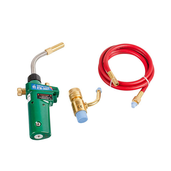 Gas Hand Burner RTM 3660T (with piezo ignition and hose)