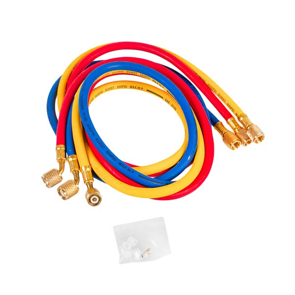 Two-valve Manifold HЅ-410A-P Whicepart with pressure gauge + glass + 3 hoses