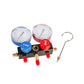 Two-valve Manifold HЅ-410A-P Whicepart with pressure gauge + glass + 3 hoses