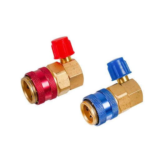 Filling Couplings (2pcs) for car air conditioner QC-12A 1/4"