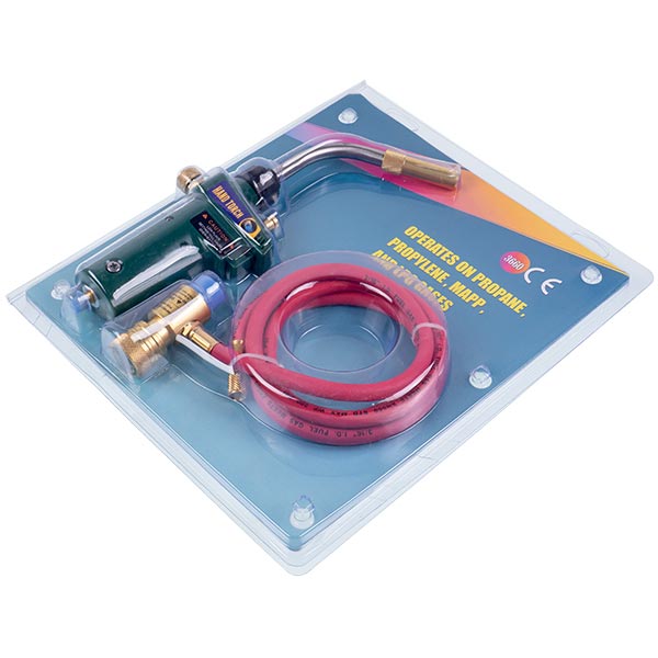 Gas Hand Burner RTM 3660 (for MAPP-gas, with piezo ignition and hose)